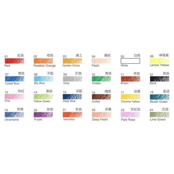 枕頭山 SIMBALION 雄獅 OPL 12色 24色 大支 粉蠟筆 蠟筆-細節圖4