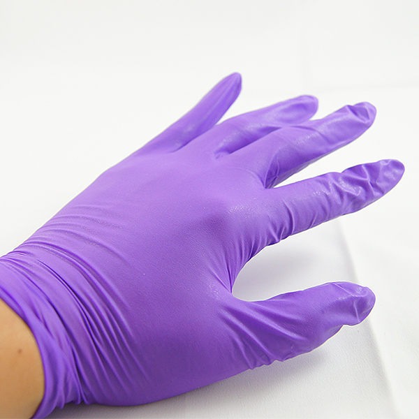 枕頭山 御廚靈 無粉 NBR 耐用紫色 薄手套 S.M.L.XL 橡膠手套 塑膠手套 無粉手套 4F-細節圖3