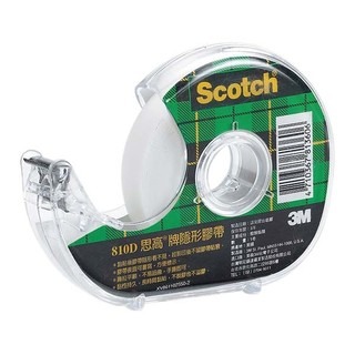 枕頭山 3M Scotch 810D-1/2 輕便型 膠台 隱形膠帶 無痕膠帶 膠帶 無痕 10F