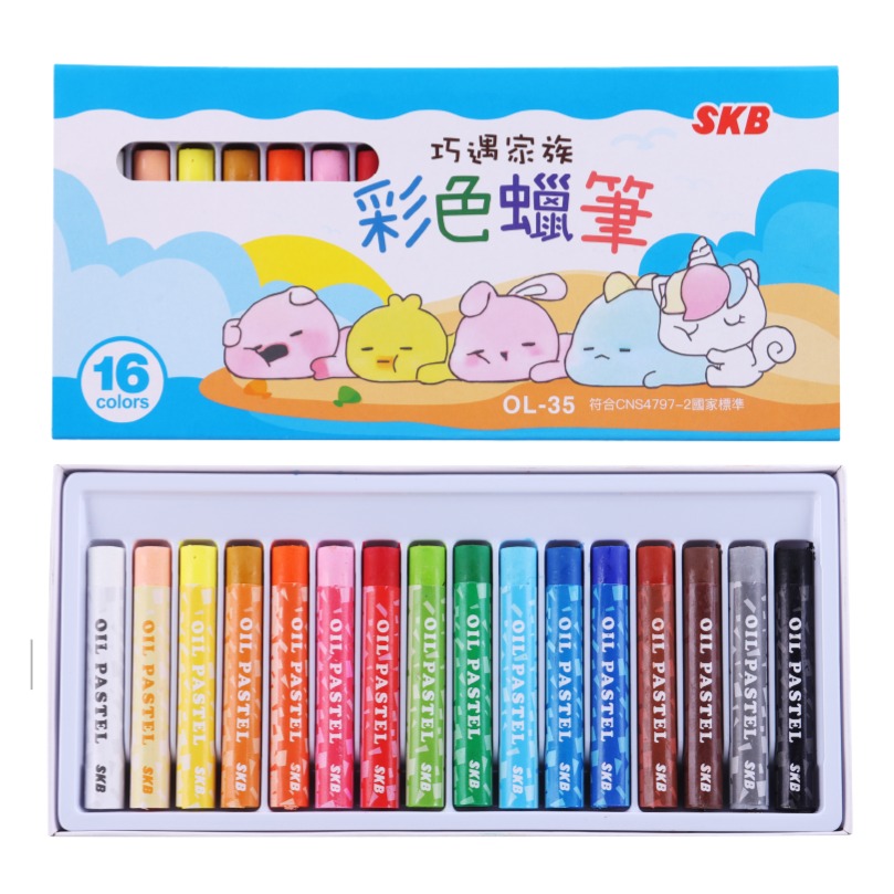 枕頭山 OL 12色 16色 24色 彩色 蠟筆 畫筆-細節圖2