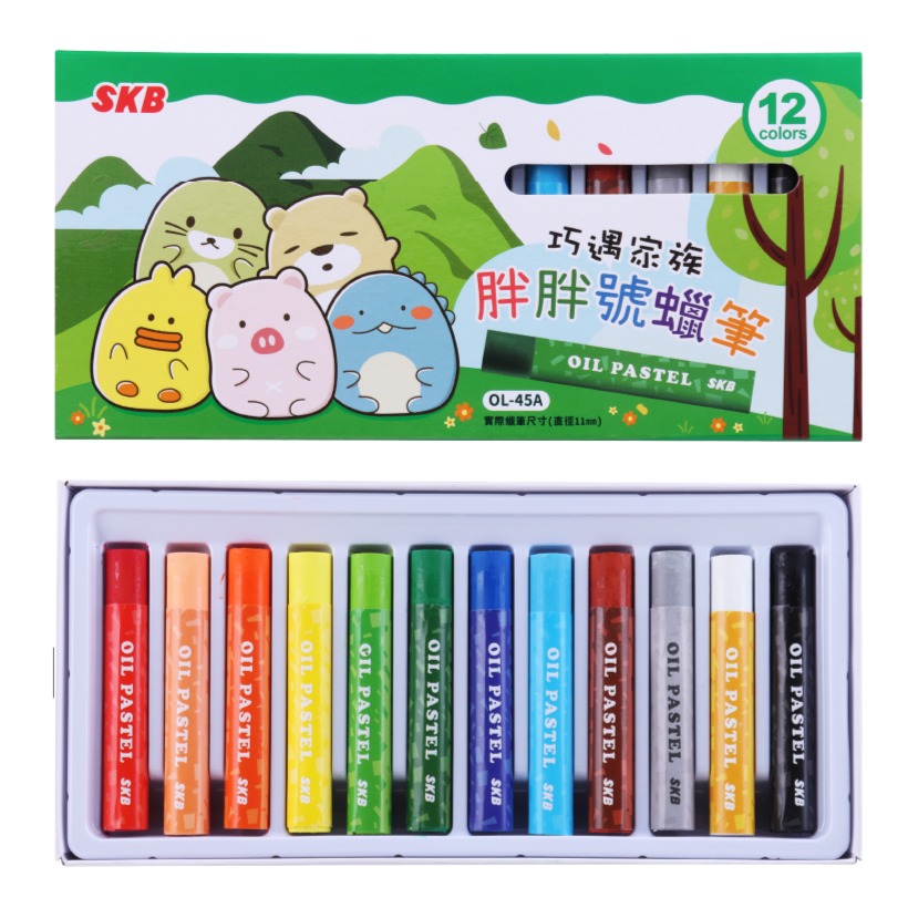 枕頭山 OL 12色 16色 24色 彩色 蠟筆 畫筆-規格圖5