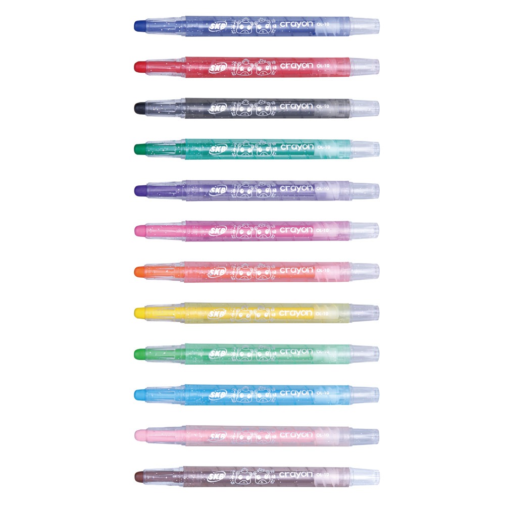 枕頭山 SKB OL-122 12色 巧遇家族 旋轉 蠟筆 繪畫-細節圖2