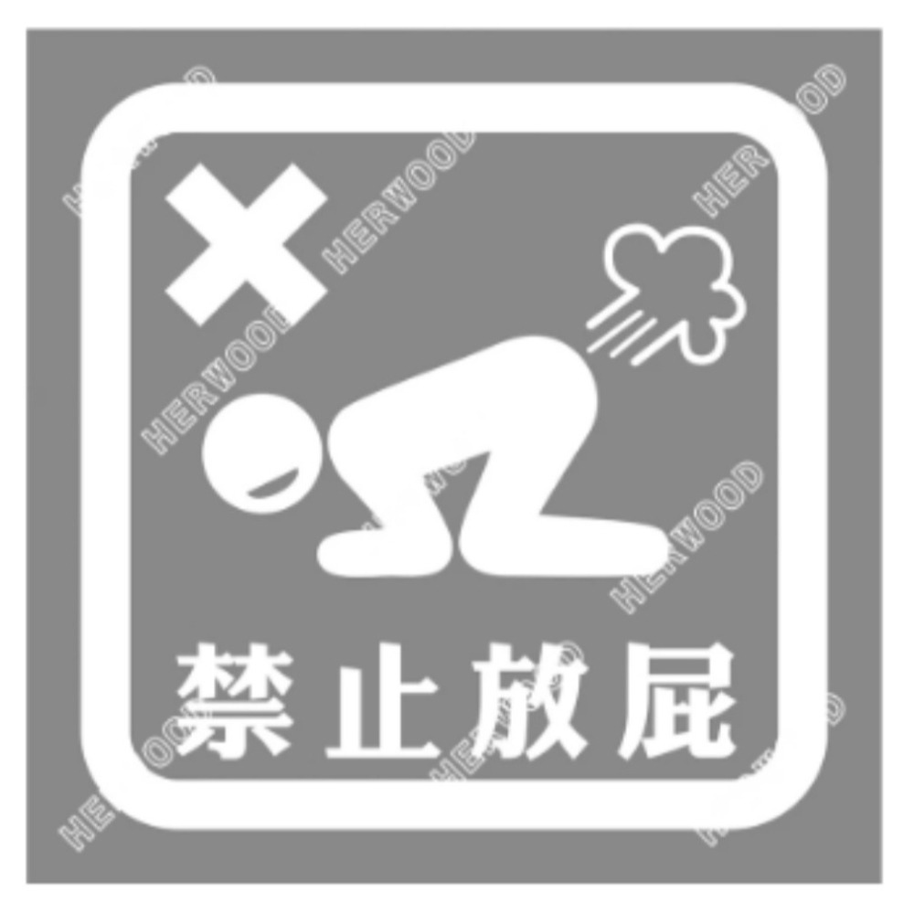 枕頭山 SB0 內有惡犬 禁止奧客 視力檢查 極度邊緣 居家 辦公室 店面 玻璃 白墨 透明 告示 裝飾 貼紙-細節圖4