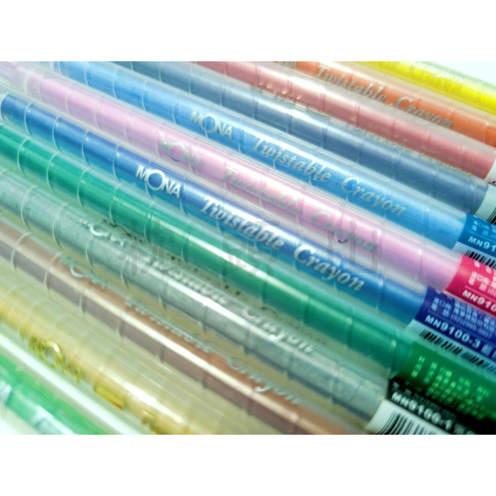 枕頭山 MONA MN9100 旋轉 蠟筆 旋轉蠟筆 劃重點 做記號 標示 註記-細節圖3