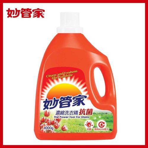 枕頭山 妙管家 4kg 抗菌 中性 亮彩 濃縮 洗衣精 洗衣服 台灣製造-規格圖3