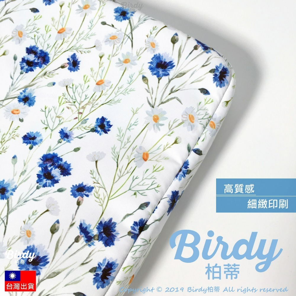 ⭐BIRDY柏蒂｜極厚360度防撞手提筆電包 Mac抗震晨曦藍花 12吋13吋內膽包 14吋15吋碎花防潑水筆電包-細節圖5