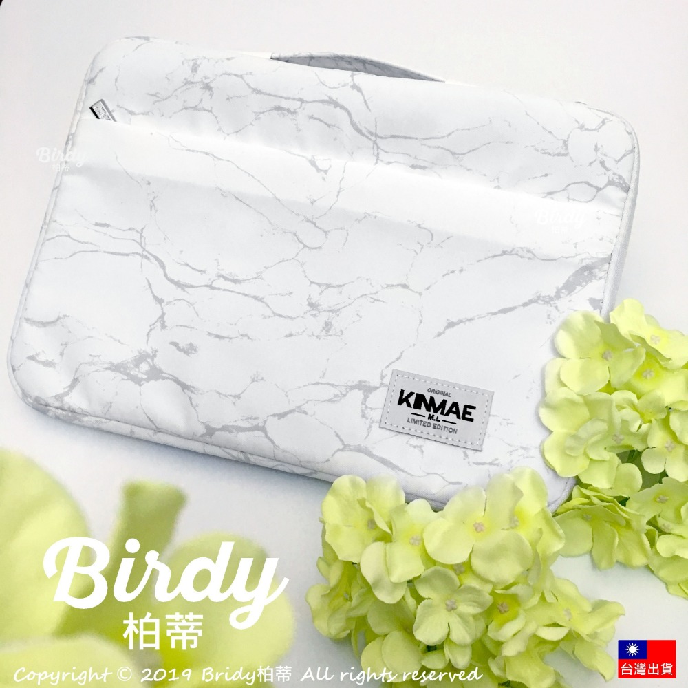 ⭐BIRDY柏蒂｜極厚360度防潑水手提筆電包 大理石紋Macbook 13吋內膽包 14吋15吋抗震電腦包 筆電套-細節圖2