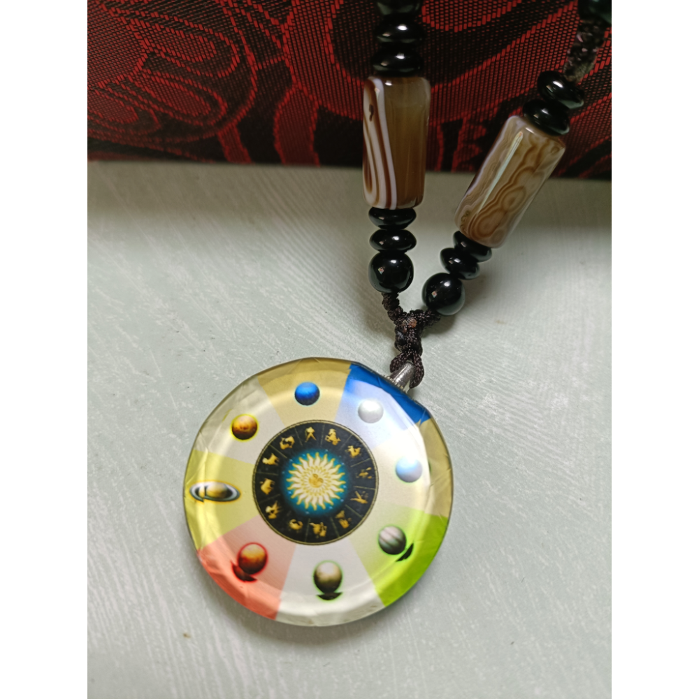 【大得志能量館】『九大行星+星空盤 雙面能量項鍊』 升級內崁量子晶片 能量更勝一籌-細節圖4