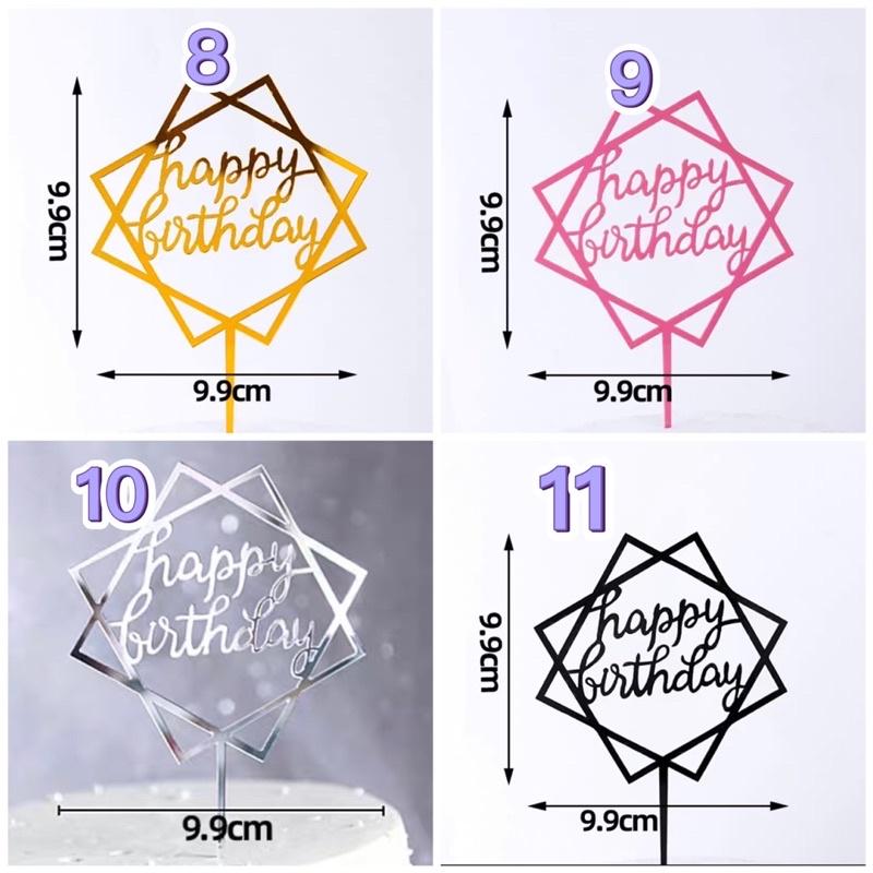 「現貨」蛋糕插牌happy birthday-細節圖4