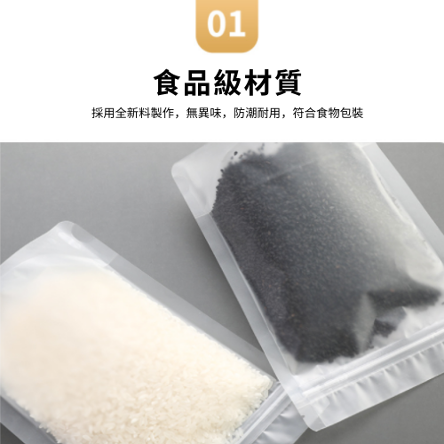 [台灣現貨] 磨砂透明夾鏈立袋 加厚（20絲） 50入多尺寸-細節圖3