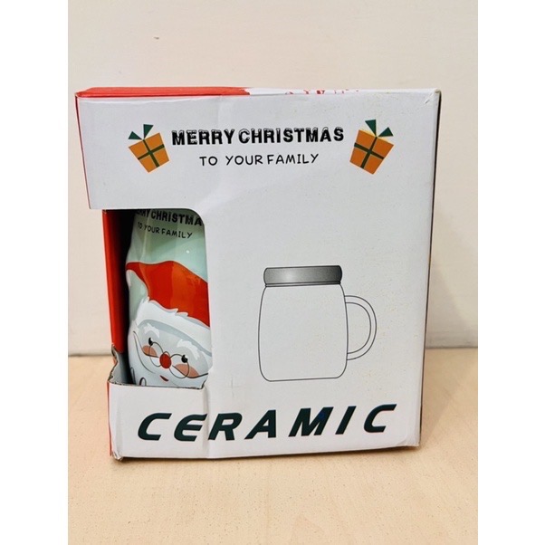 全新 聖誕老人立體鏡面杯（附杯蓋）-細節圖2