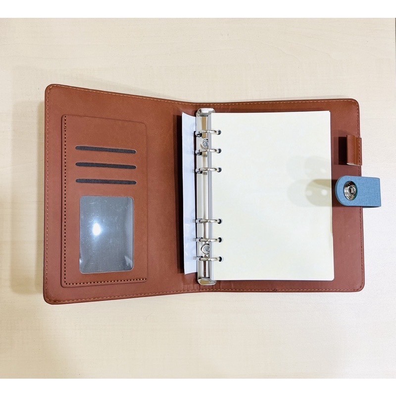 全新未拆封 仿皮革 活頁筆記本-細節圖3