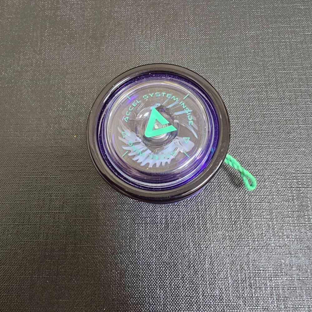 萬代 Bandai Hyper Yoyo Accel 羽翼科技紫 溜溜球 故障品-細節圖3