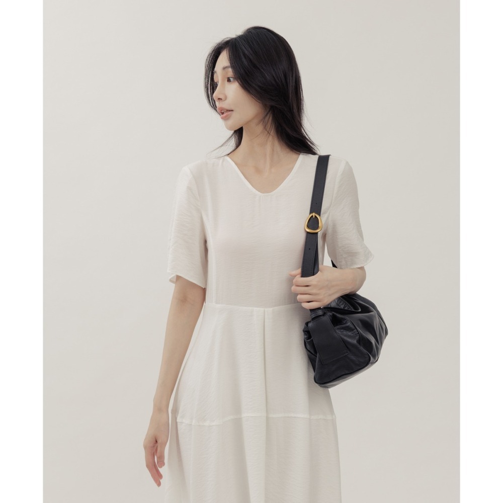 Supportingrole 慵懶格調廓型結構真皮手提肩斜背包 黑-細節圖2