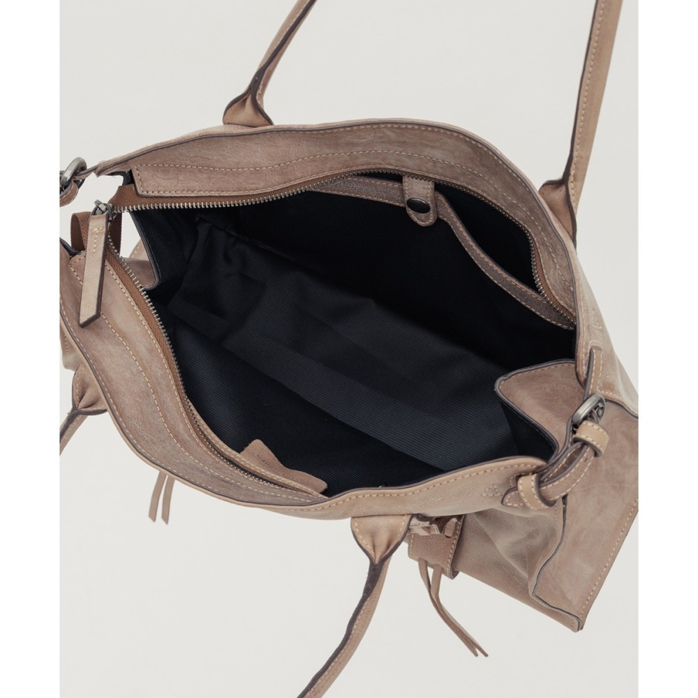 Supportingrole簡約時尚都會編織細節設計真皮肩背手提包-細節圖9