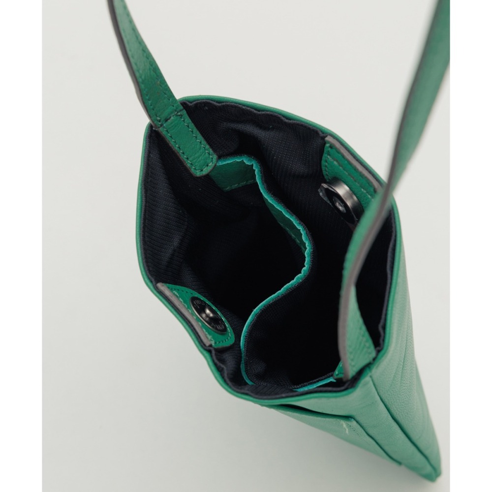 Supportingrole小四方廓型結構真皮手提肩斜背包 綠-細節圖9