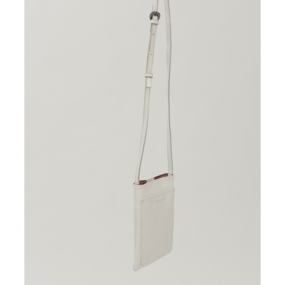 Supportingrole小四方廓型結構真皮手提肩斜背包 白-細節圖8