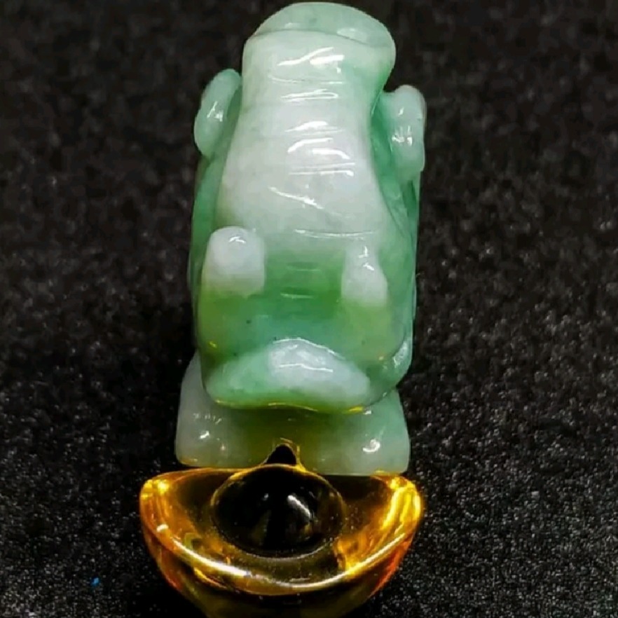 天然翡翠象 招財吉祥如意太平長壽辟邪擋煞 情人節父親節母親節慶生日送禮定情紀念 象項鍊吊墜子鎖骨墜小滴溜隨意扣耳環耳墜-細節圖2