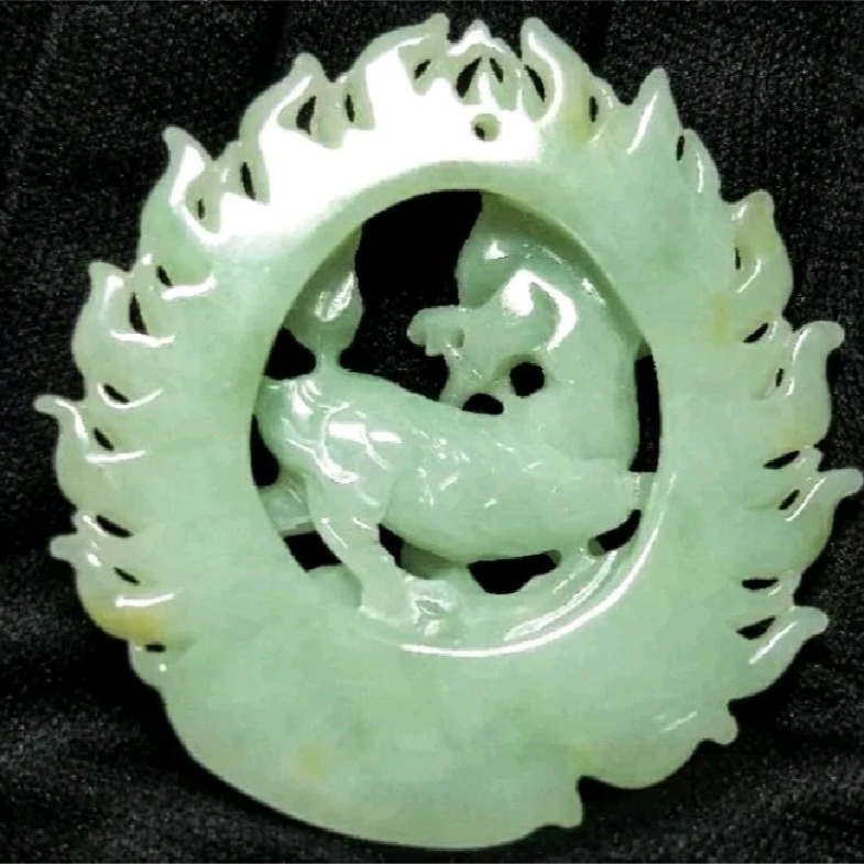 天然翡翠麒麟 開運轉運避邪檔煞保平安升官發財助事業助生育招財 情人節父親節母親節慶生日送禮 玉麒麟風水玉墜玉牌玉擺件-細節圖3