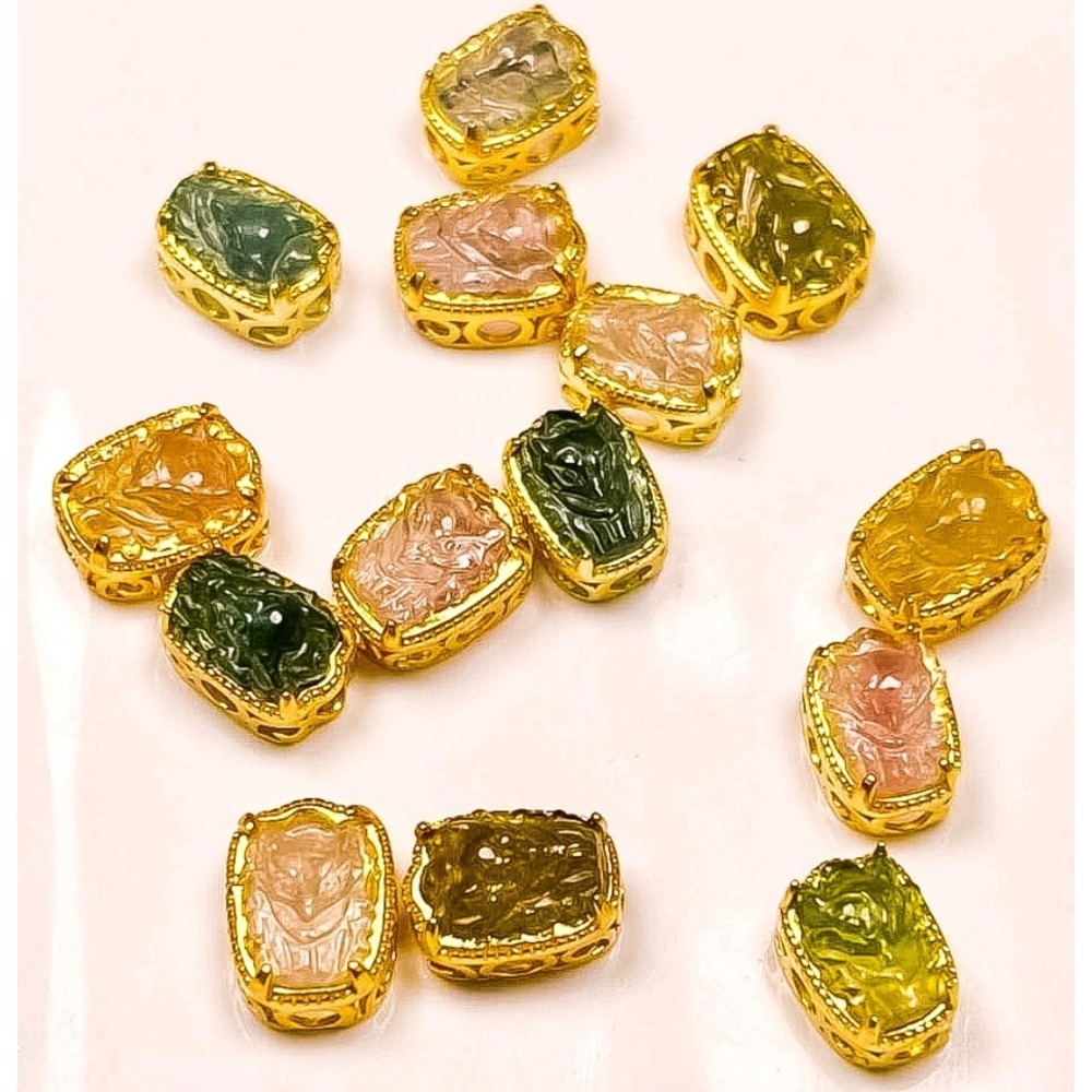 🌈天然碧璽狐仙 招貴人助事業抒壓熱情活力淨化 情人節母親節兒童節慶生日送禮 碧璽九尾狐項鍊吊墜子鎖骨墜隨意扣耳環耳墜-細節圖2