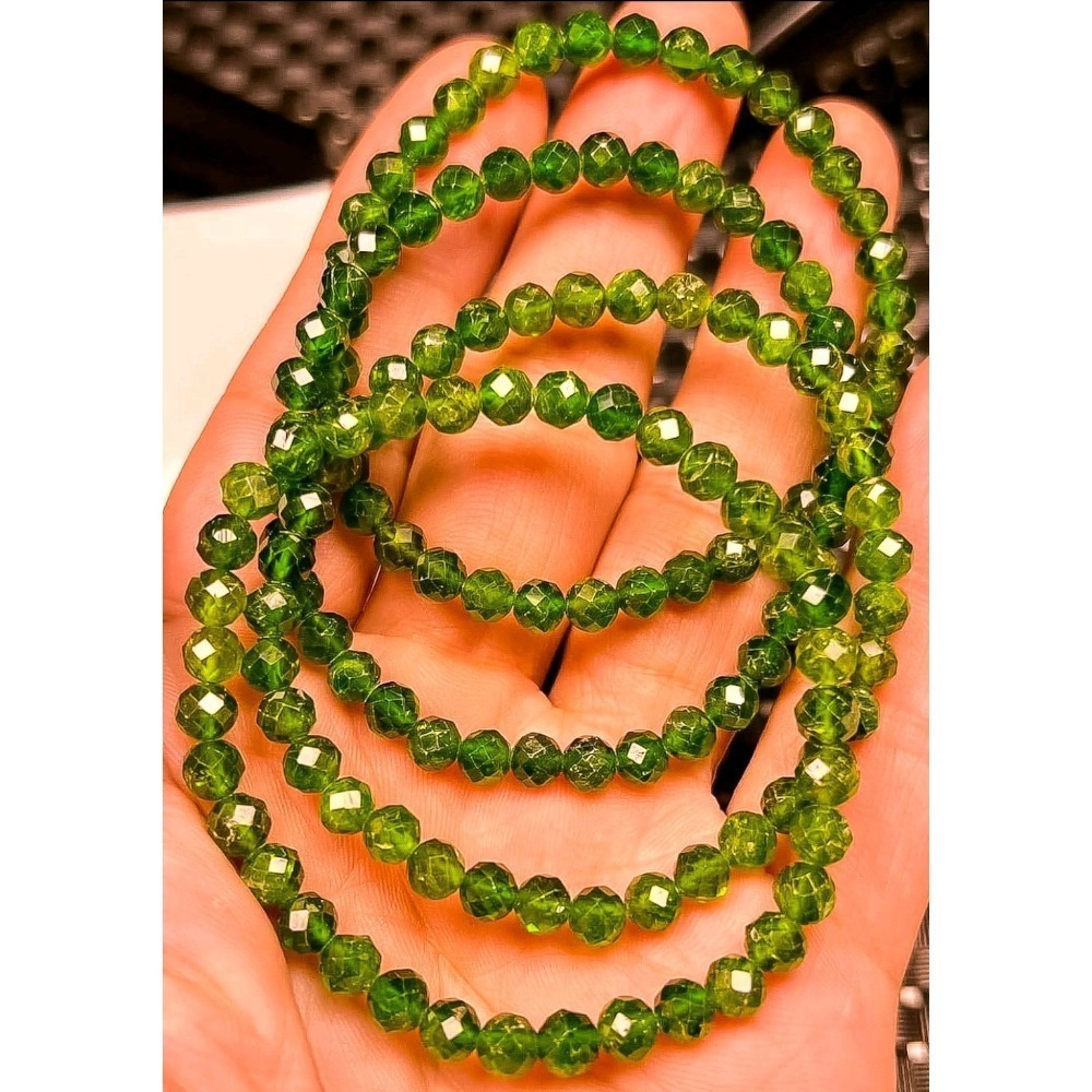🌳天然綠透輝手珠手鏈手串手環手排手鍊 消除負面情緒激發正能量招人緣招貴人招財治療精神創傷 情人節母親節父親節慶生日送禮-細節圖2