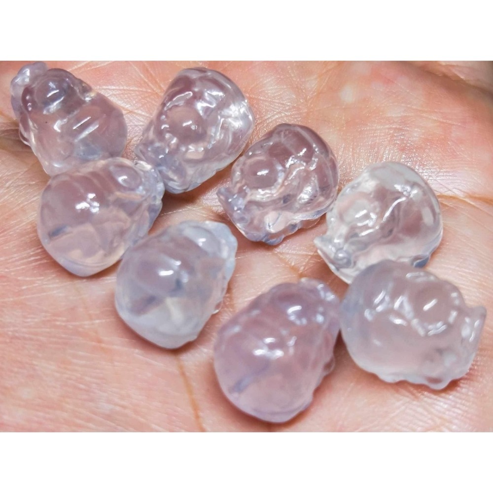 🐉天然粉晶龍亀 人緣事業姻緣心輪心肺柔和緩解 情人節母親節兒童節慶生日禮物 龍亀手鏈手珠手串手排項鍊吊墜鎖骨墜耳環耳墜-細節圖2