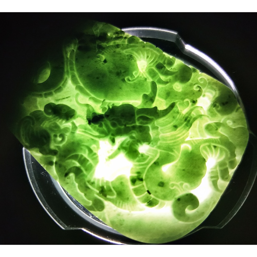 🐉天然翡翠子辰牌 望子成龍生意興隆招財進寶子孫滿堂 情人節母親節父親節慶生日送禮收藏玉龍玉鼠龍鼠牌項鍊吊墜子擺件玉牌玉-細節圖4