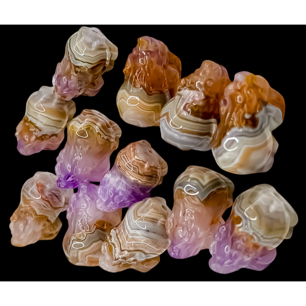 💰天然紫極光彩虹瑪瑙龍龜 招財招好運平衡助眠擋煞保平安 情人節母親節父親節慶生日送禮 極光彩虹瑪瑙吊墜鎖骨墜手鏈手珠手-細節圖2