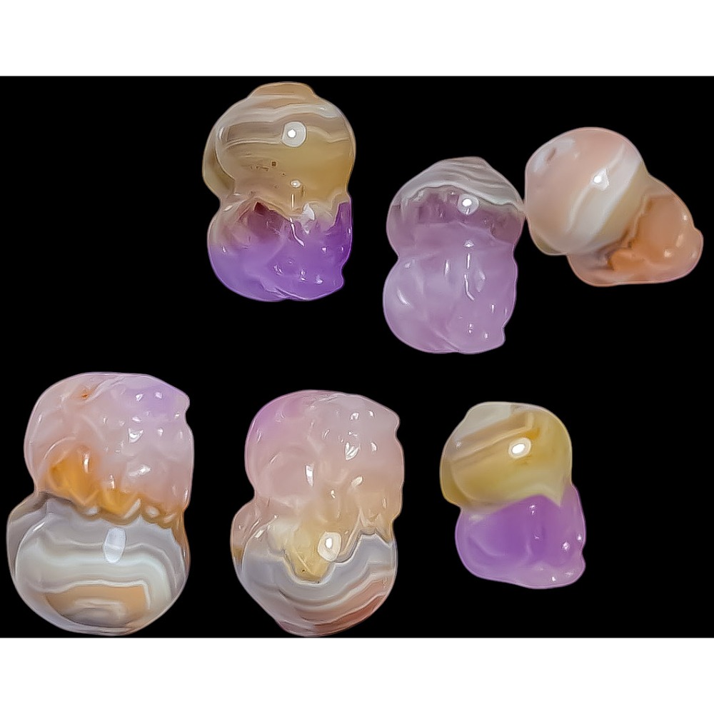 💰天然極光彩虹瑪瑙貔貅 招財招好運平衡助眠保平安 情人節母親節父親節慶生日送禮 紫極光彩虹瑪瑙貔貅吊墜鎖骨墜手鏈手珠手-細節圖2