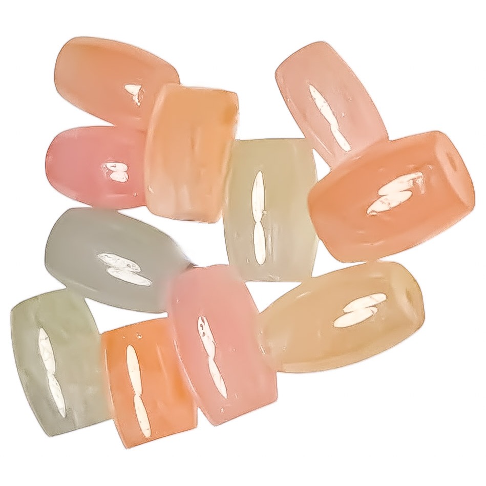 🌈天然彩摩根石桶珠 招財洞悉直覺舒壓穩定情感 情人節父親節母親節兒童節慶生日送禮 摩根石手鏈手串墜子鎖骨墜小滴溜耳環耳-細節圖2