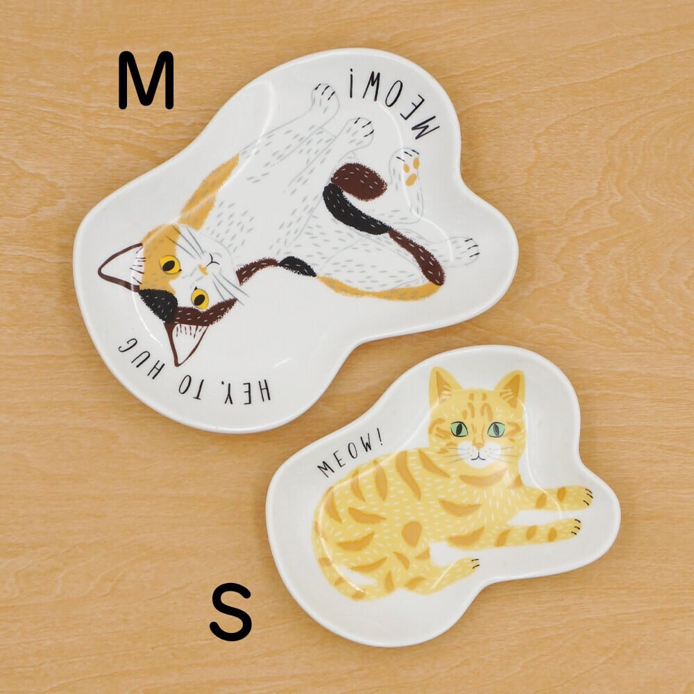 【現貨+預購】Meow!Meow! 貓咪 陶瓷 豆皿 醬料碟 茶包碟 點心盤 小倉陶器♡萌獸動物園♡-細節圖3