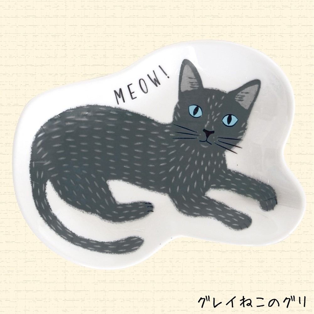 【現貨+預購】Meow!Meow! 貓咪 陶瓷 豆皿 醬料碟 茶包碟 點心盤 小倉陶器♡萌獸動物園♡-細節圖5