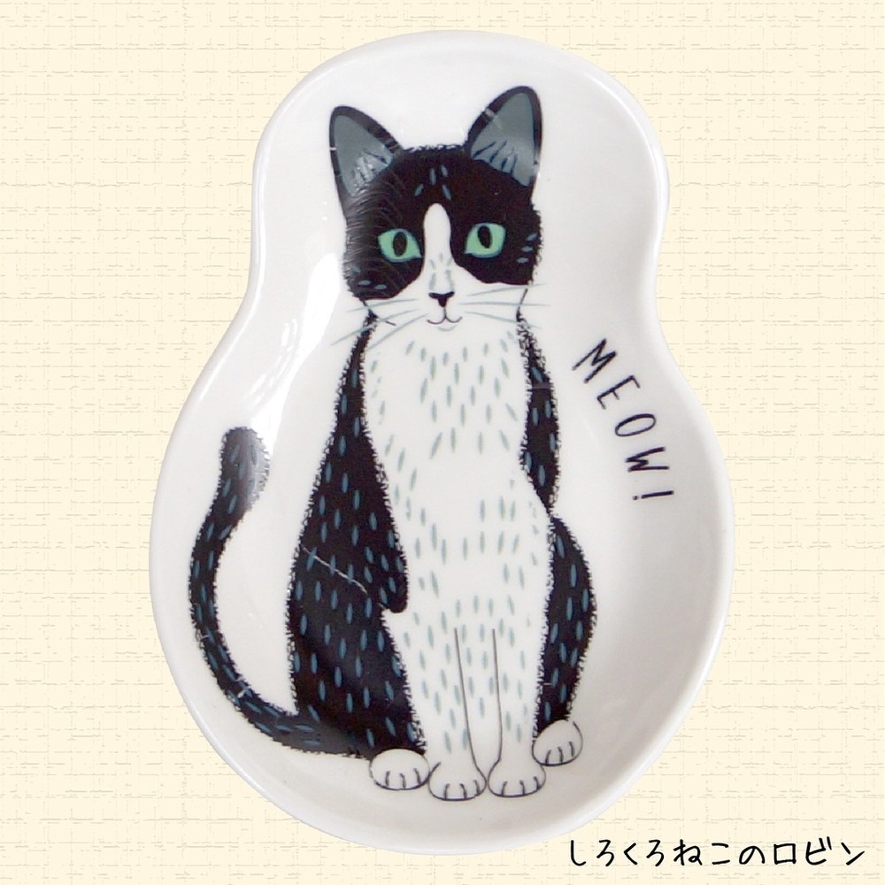 【現貨+預購】Meow!Meow! 貓咪 陶瓷 豆皿 醬料碟 茶包碟 點心盤 小倉陶器♡萌獸動物園♡-細節圖7