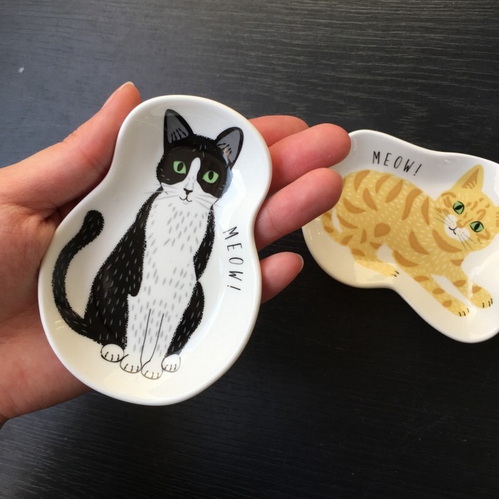 【現貨+預購】Meow!Meow! 貓咪 陶瓷 豆皿 醬料碟 茶包碟 點心盤 小倉陶器♡萌獸動物園♡-細節圖9