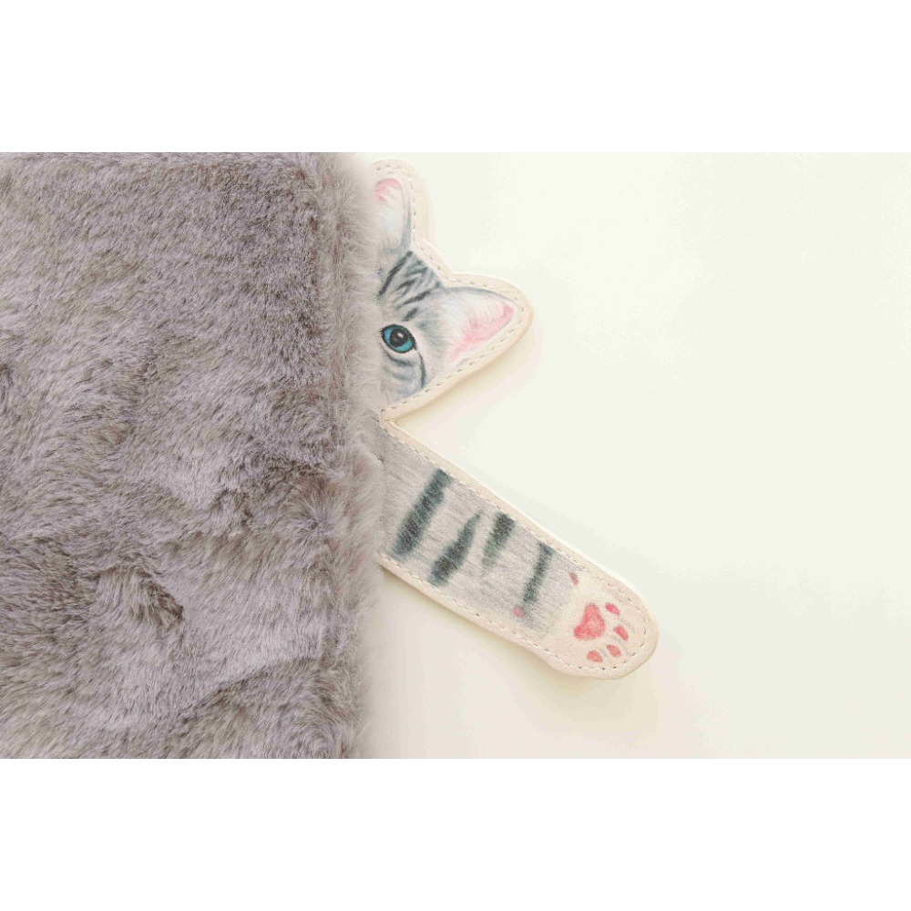 【現貨】FELISSIMO×YOU+MORE×貓部 撒嬌貓咪毛茸茸手機保護套 手機殼 虎斑貓 三毛貓♡萌獸動物園♡-細節圖3