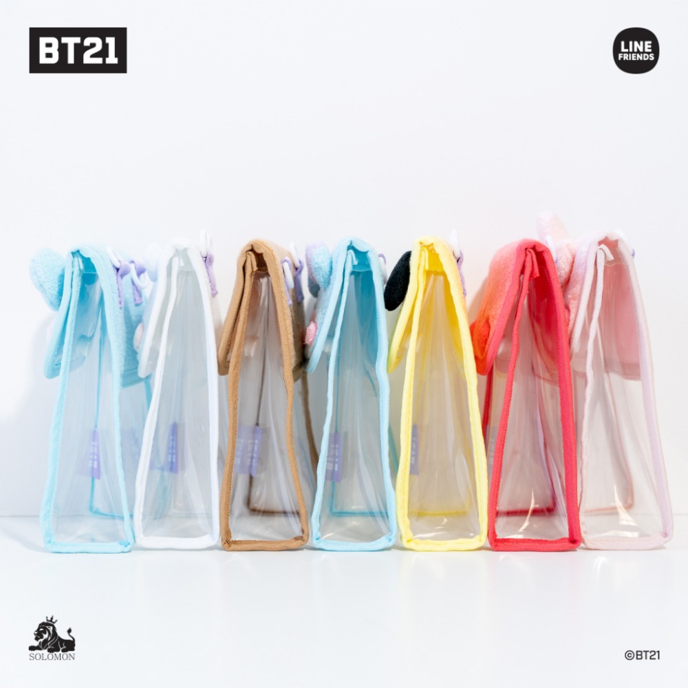 【現貨】BT21 minini PVC 斜背透明手機袋 斜揹包 肩背包 痛包 曬娃包 BTS防彈少年團♡萌獸動物園♡-細節圖9