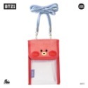 【現貨】BT21 minini PVC 斜背透明手機袋 斜揹包 肩背包 痛包 曬娃包 BTS防彈少年團♡萌獸動物園♡-規格圖9