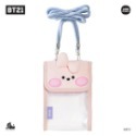 【現貨】BT21 minini PVC 斜背透明手機袋 斜揹包 肩背包 痛包 曬娃包 BTS防彈少年團♡萌獸動物園♡-規格圖9