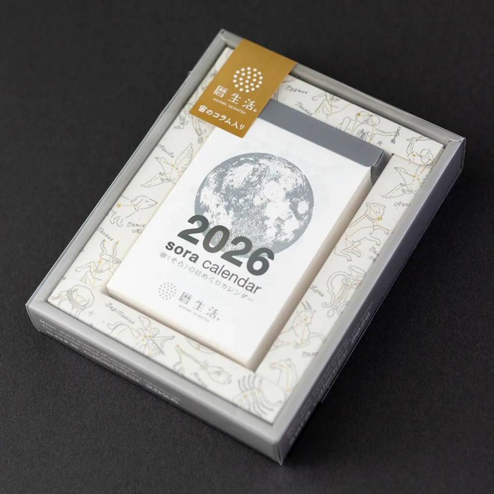 【現貨】曆生活 2026宇宙日曆 Sora wall calendar 桌曆 掛曆 月曆 手撕日曆♡萌獸動物園-細節圖2
