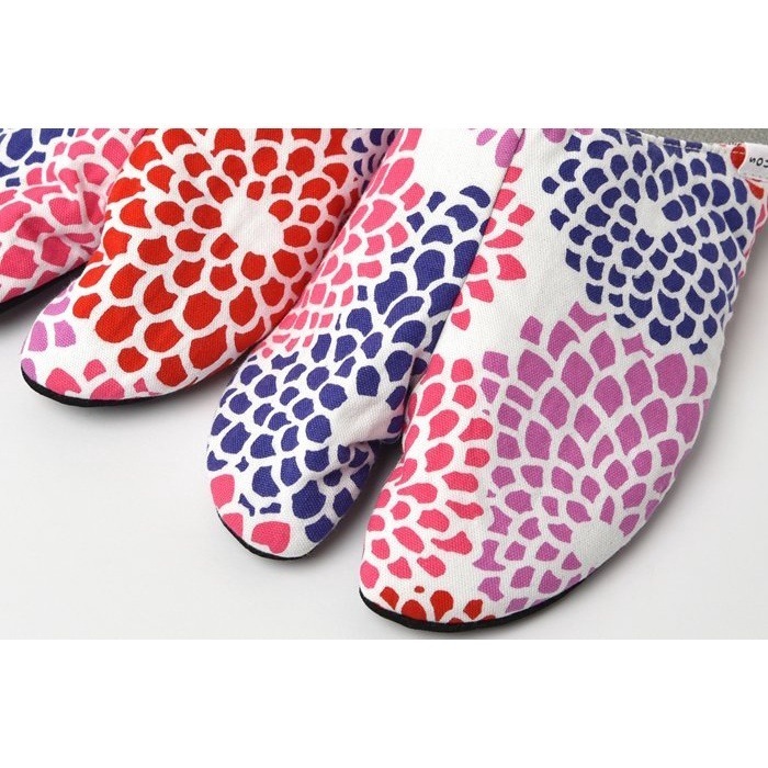 SOUSOU 經典紋樣分趾室內拖鞋 足袋 忍者鞋 印花 北歐 純棉 日本代購【預購】♡萌獸動物園♡-細節圖6