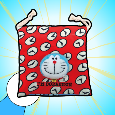 【現貨】2023未來百貨 Doraemon 哆啦a夢時光布束口袋 時光包巾 時間包袱巾 小叮噹道具♡萌獸動物園♡