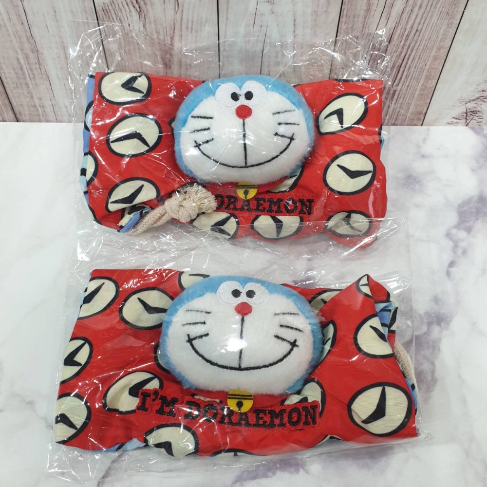 【現貨】2023未來百貨 Doraemon 哆啦a夢時光布束口袋 時光包巾 時間包袱巾 小叮噹道具♡萌獸動物園♡-細節圖2