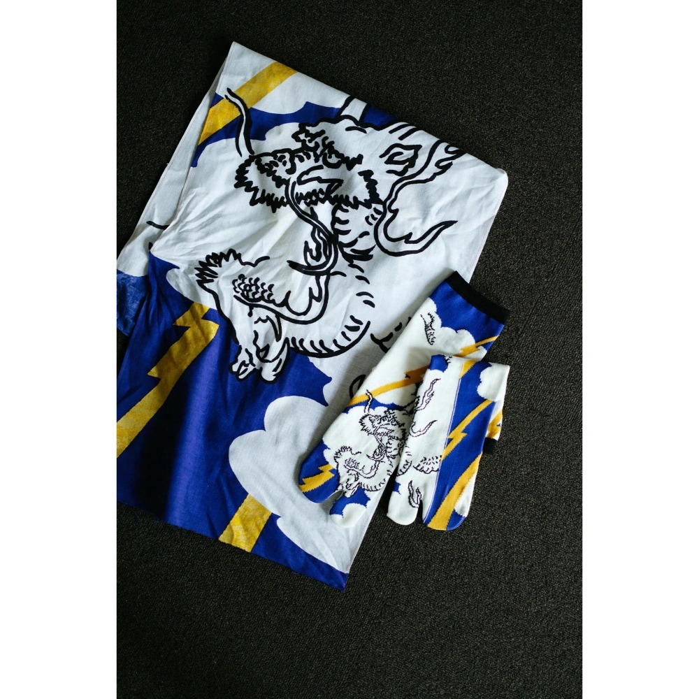 【預購組合贈包裝】SOUSOU 2024 龍年特典 生肖伊勢木棉手巾 分趾襪 足袋下 棉襪 日本製♡萌獸動物園♡-細節圖9