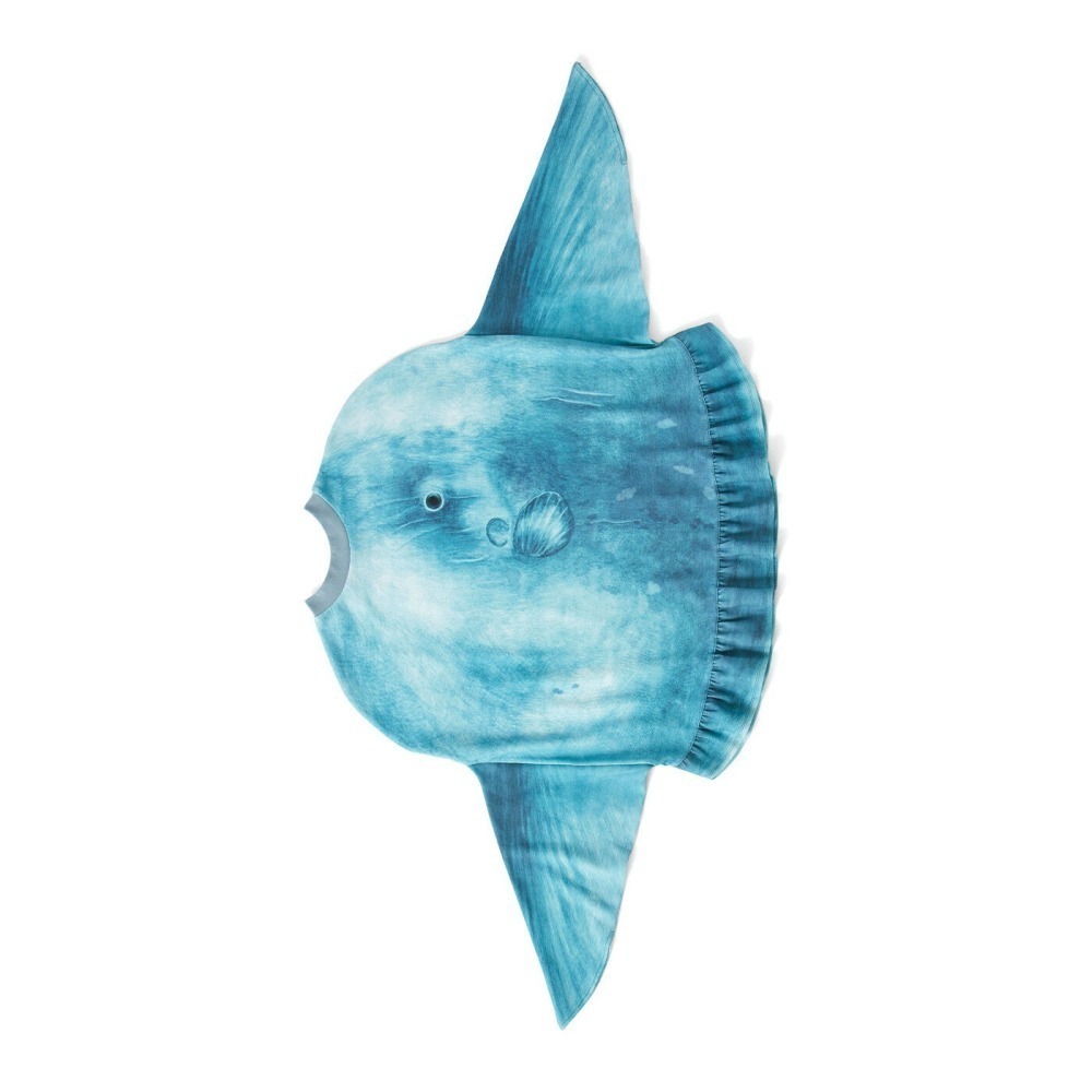 【預購】FELISSIMO×YOU+MORE 翻車魚家居服 曼波魚長袖上衣 男女T恤♡萌獸動物園♡-細節圖2