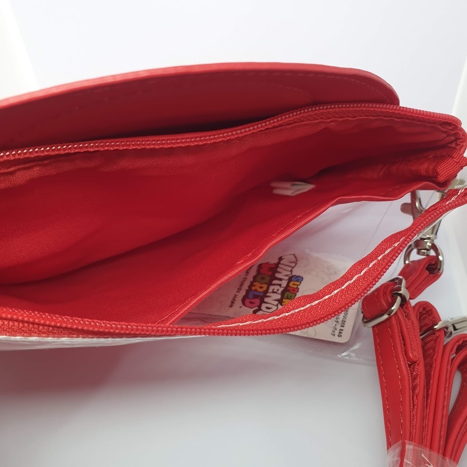 【現貨】大阪環球影城 瑪利歐園區 奇諾比奧拉鍊斜揹包 收納包 零錢包 票卡夾  USJ Mario 蘑菇♡萌獸動物園♡-細節圖5