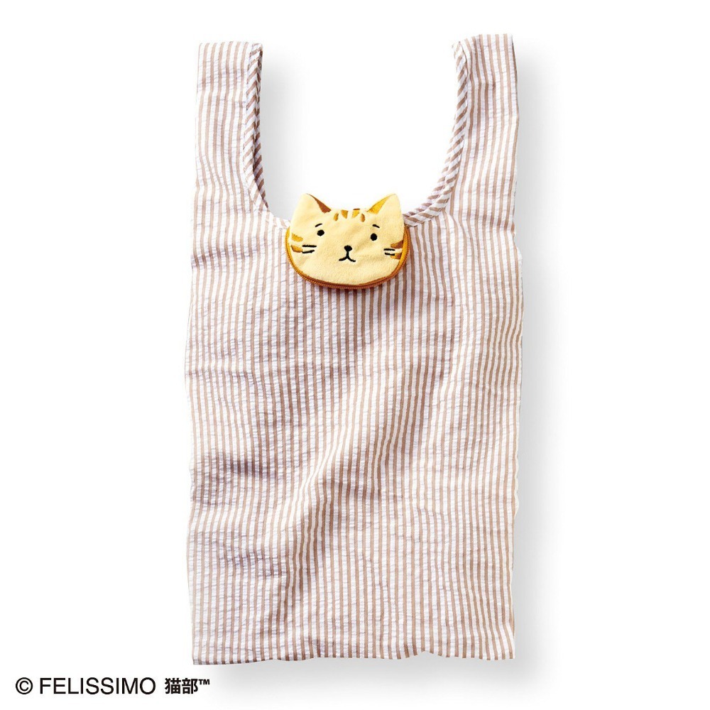 【現貨】FELISSIMO×貓部 貓咪可收納環保袋 購物袋 買菜袋 三花 賓士 虎斑♡萌獸動物園♡-規格圖7