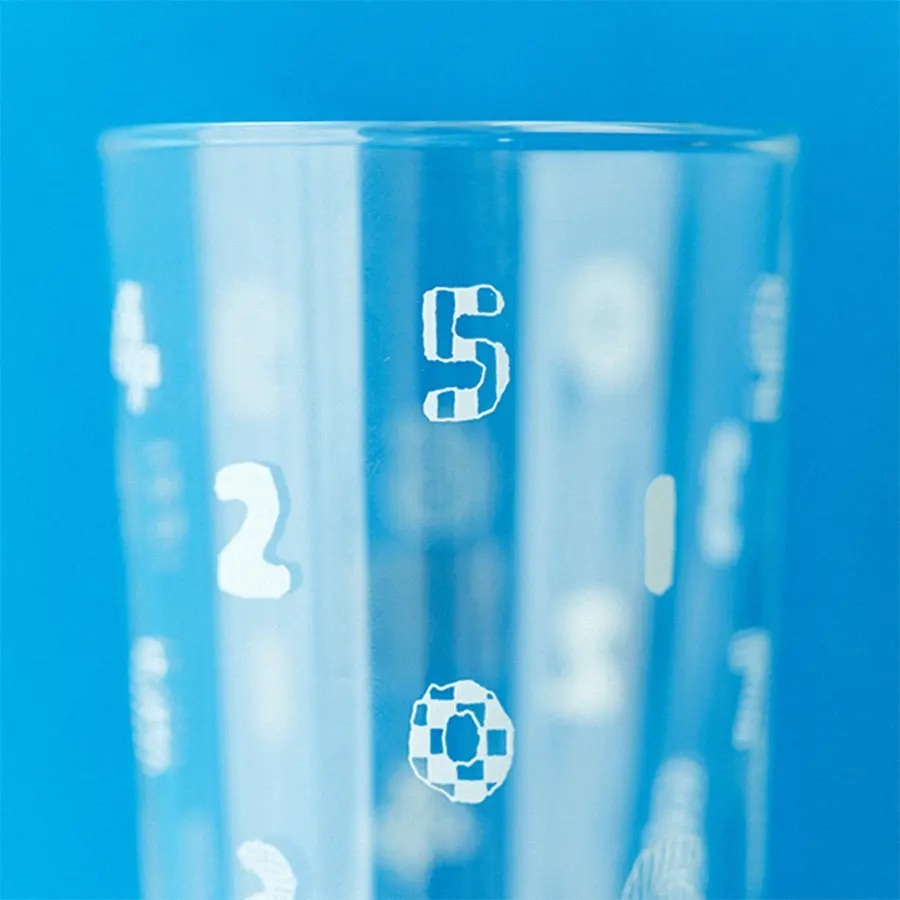【現貨】SOU SOU 20周年 21週年紀念 限量 數字遊戲紋樣 玻璃水杯 十數 日本製♡萌獸動物園♡-細節圖4
