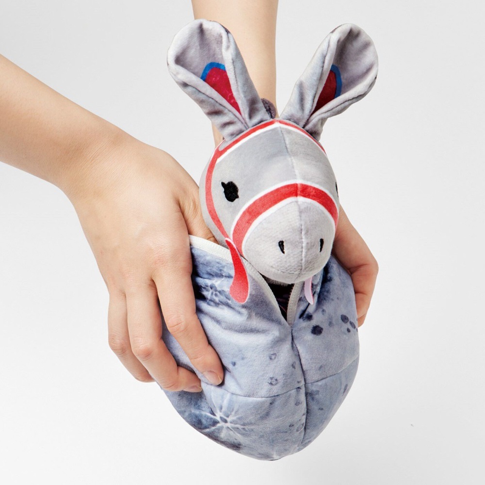 【現貨】FELISSIMO×博物館部 月亮變身小動物毛絨布偶 日本月兔 南歐螃蟹 南美驢子 ♡萌獸動物園♡-細節圖3