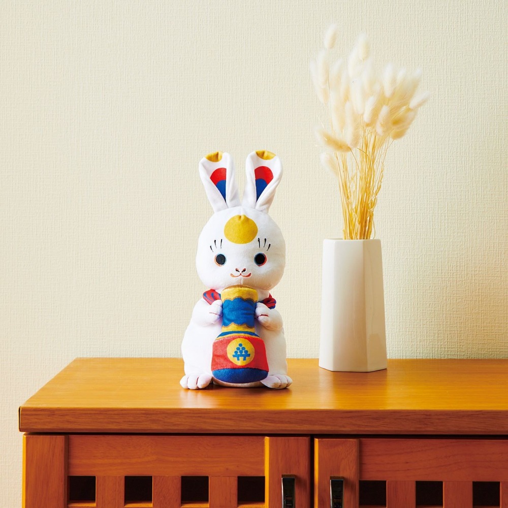 【現貨】FELISSIMO×博物館部 月亮變身小動物毛絨布偶 日本月兔 南歐螃蟹 南美驢子 ♡萌獸動物園♡-細節圖4