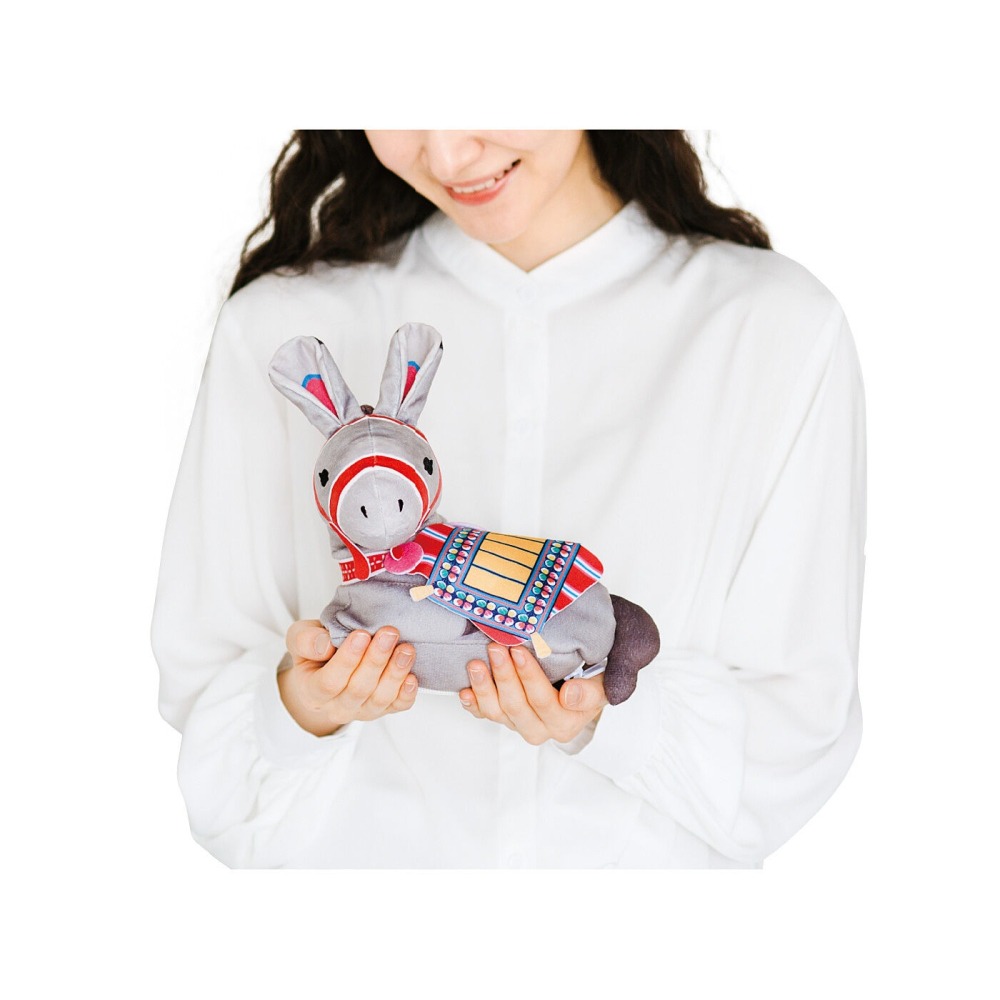 【現貨】FELISSIMO×博物館部 月亮變身小動物毛絨布偶 日本月兔 南歐螃蟹 南美驢子 ♡萌獸動物園♡-細節圖5